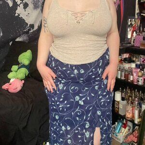 Hysteric Glamour Women's Blue and Navy Skirt